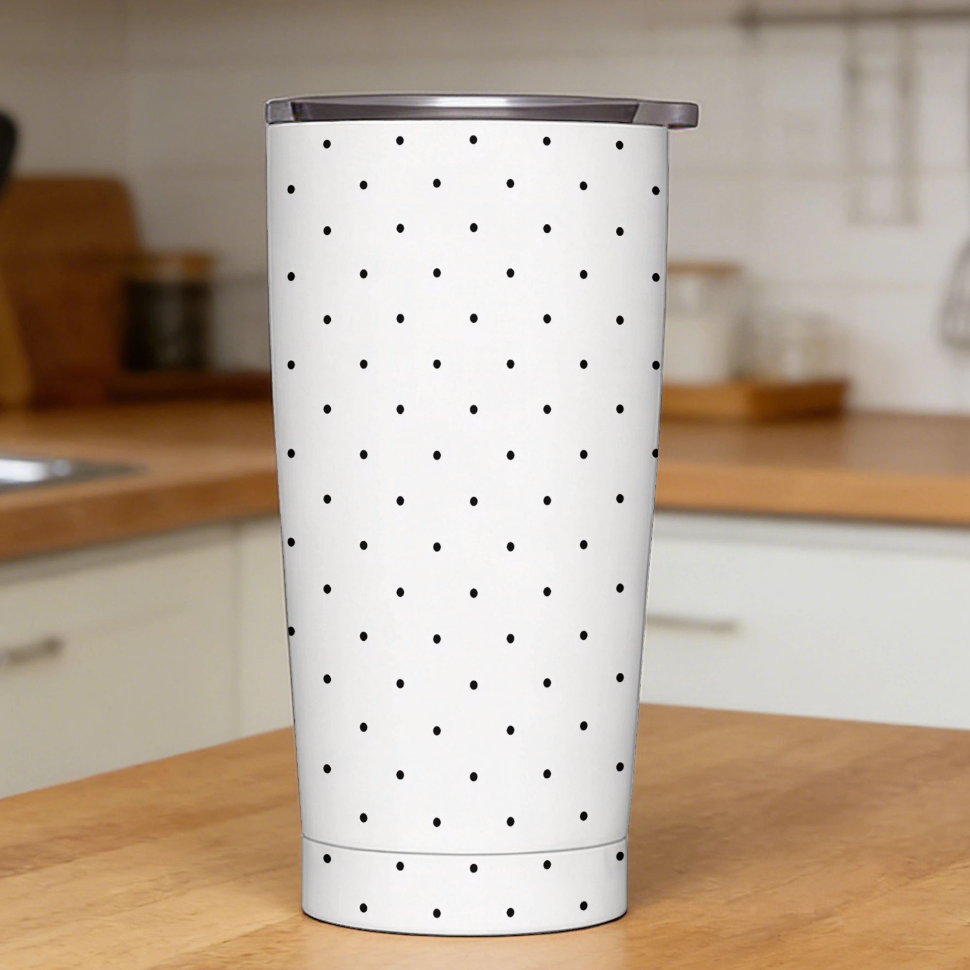 Tumbler 20Oz White - Tumbler in Acciaio Inox con Motivo