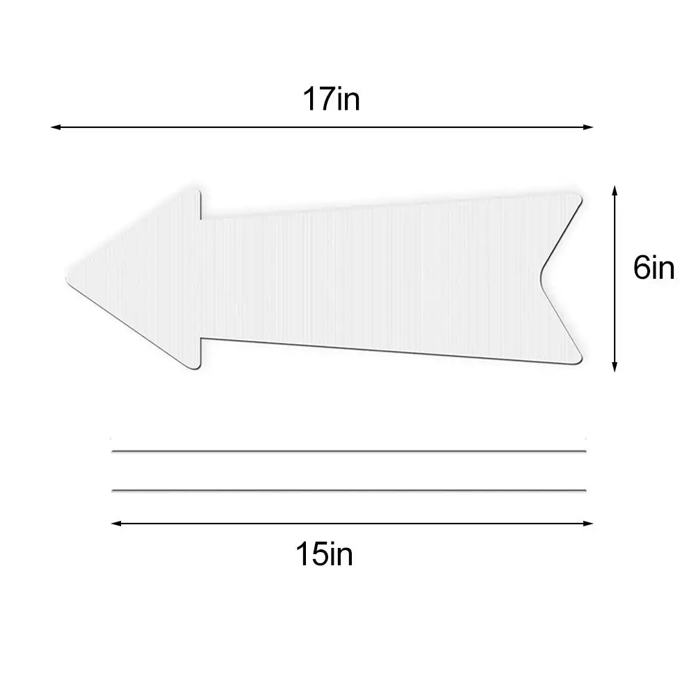 Yard Sign Blank - Cartelli da giardino vuoti fai-da-te impermeabili