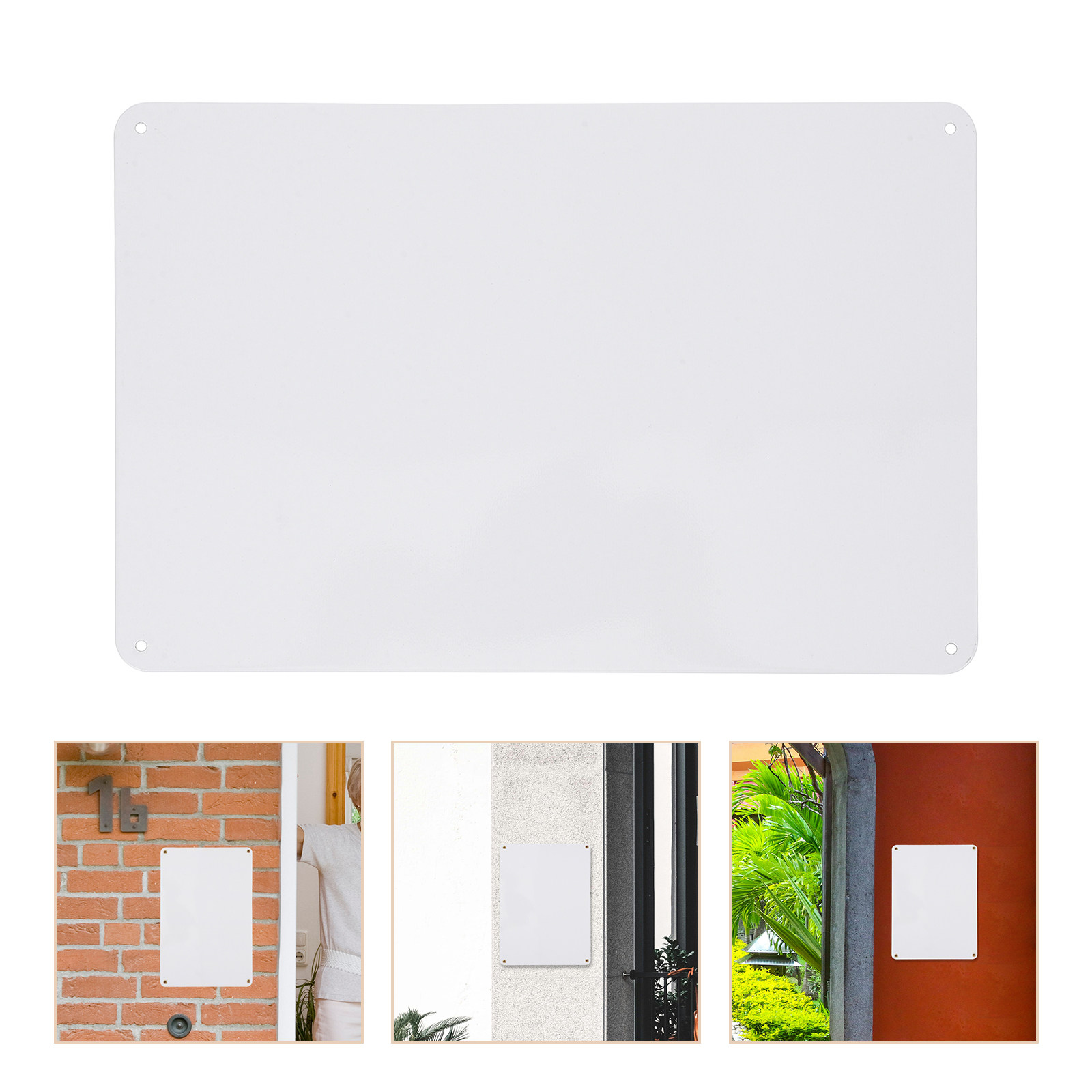 Yard Sign Blank - 2 Pezzi Targhe Vuote in Metallo