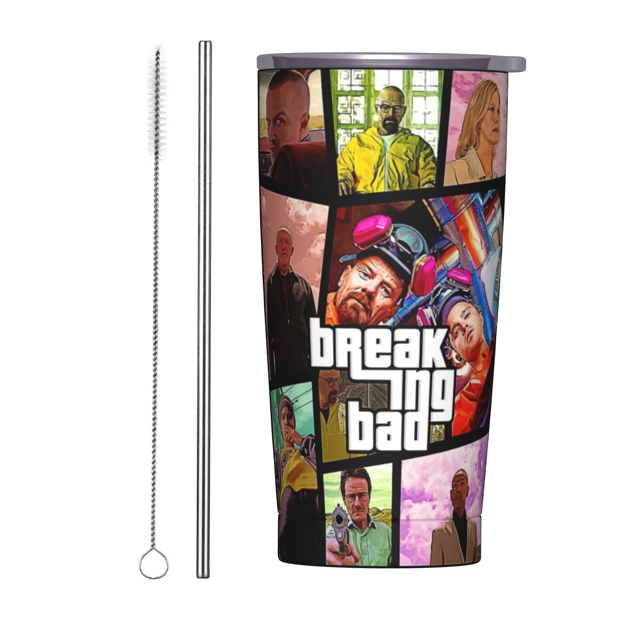 Tumbler 20Oz White - Borraccia Termica Isolante Breaking Bad Walter