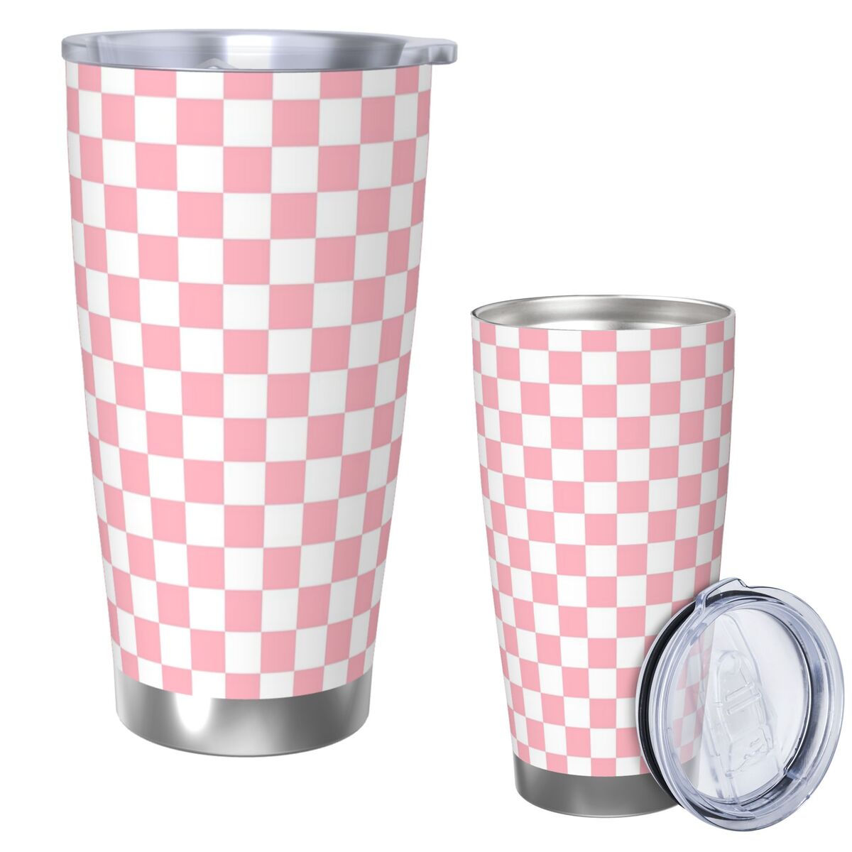 Tumbler 20Oz White - Bicchiere in acciaio inossidabile con motivo