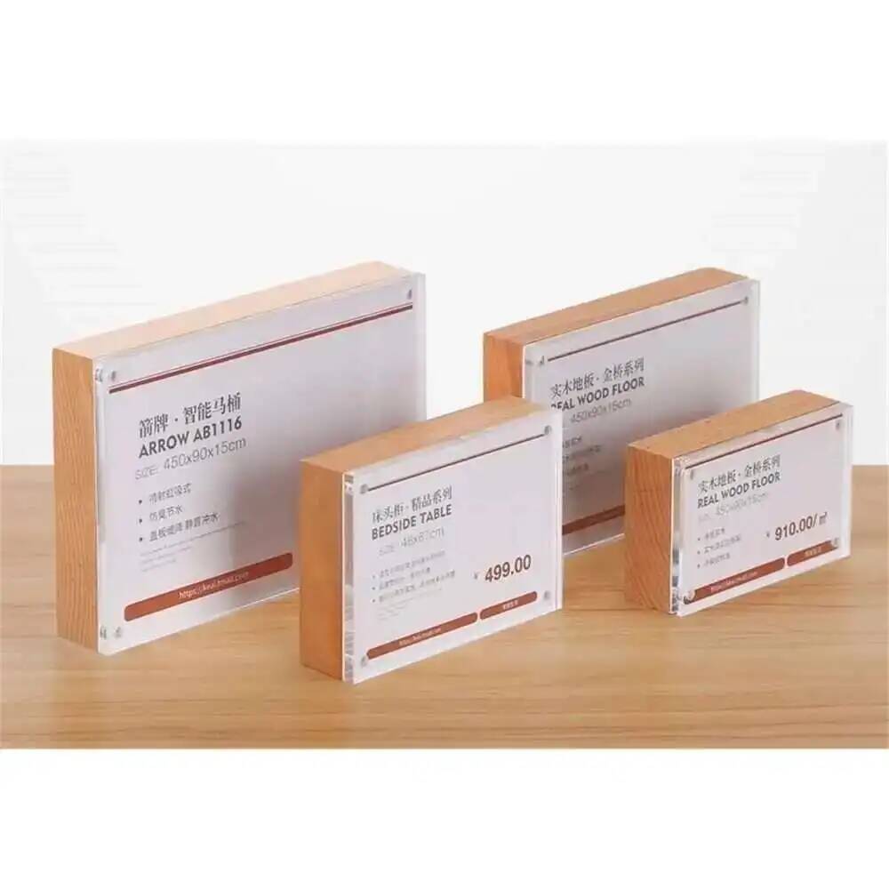 Photo Acrylic Block - Espositore per carte prezzo da scrivania