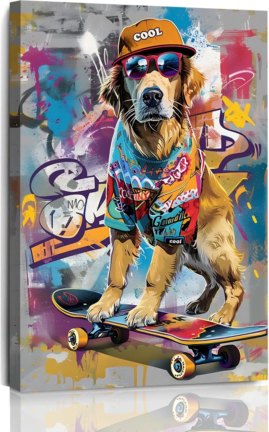 Canvas Wrap Ready - 1p, Quadro su Tela Colorato di