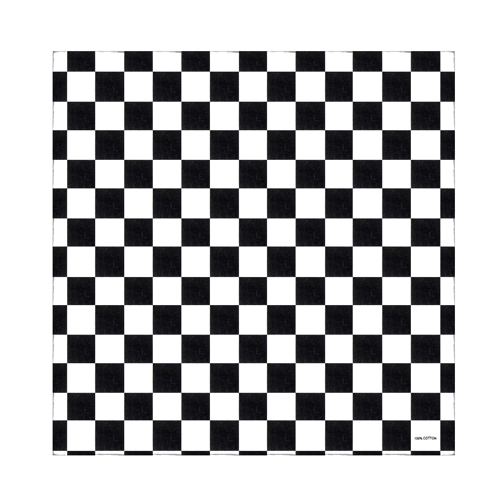Bandana Blank White - Bandana Bandiera a quadretti Bandane in