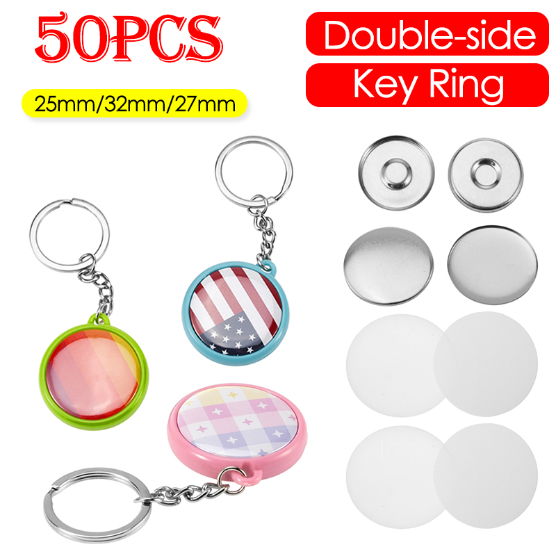 Button Badge Blank - Set da 50 Pezzi di Componenti