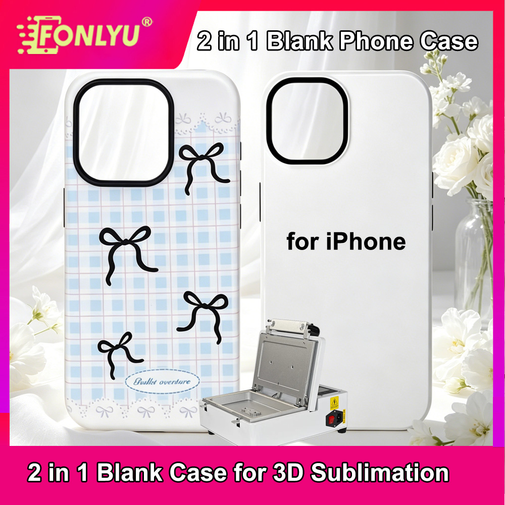 Phone Case Blank Print - FONLYU 2 in 1 Cover per