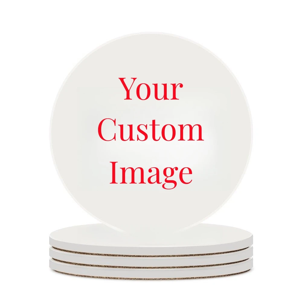 Coaster Sublimation Blank - Sottobicchieri rotondi stampati personalizzati personalizzati in