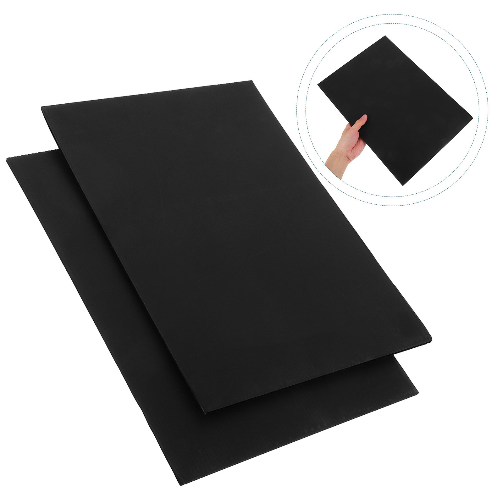 Yard Sign Blank - 2 Pezzi Targhe Nere Vuote per