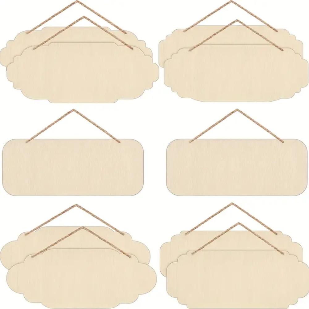 Yard Sign Blank - Banner in legno da appendere ovale