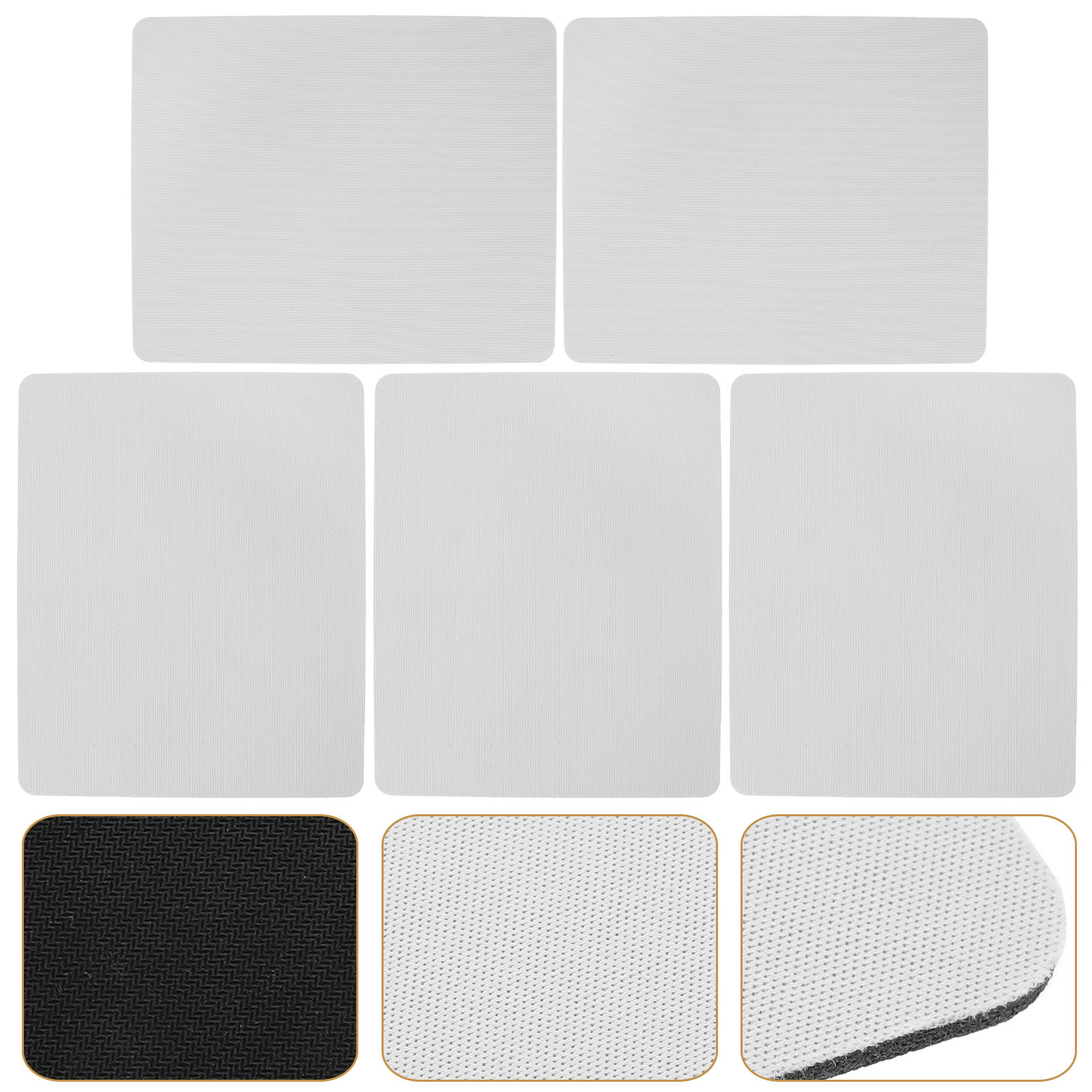 Mouse Pad Blank Sublimation - Set di 5 Tappetini per Mouse