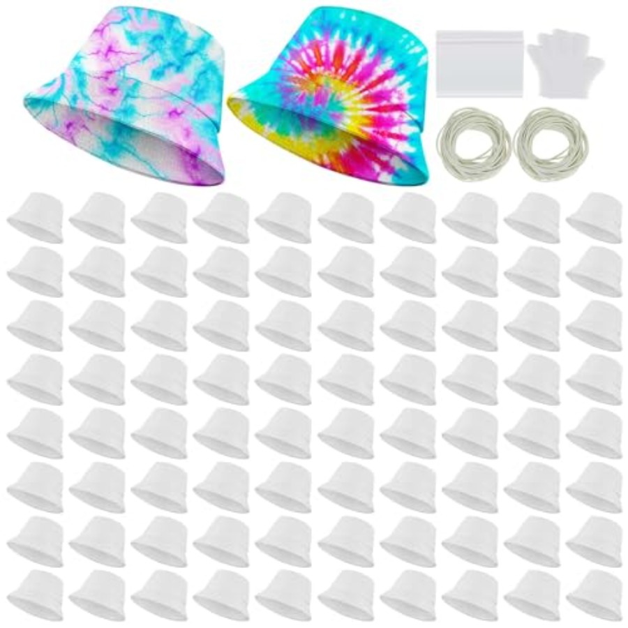 Hat Sublimation Blank - Cappello a secchiello bianco in cotone