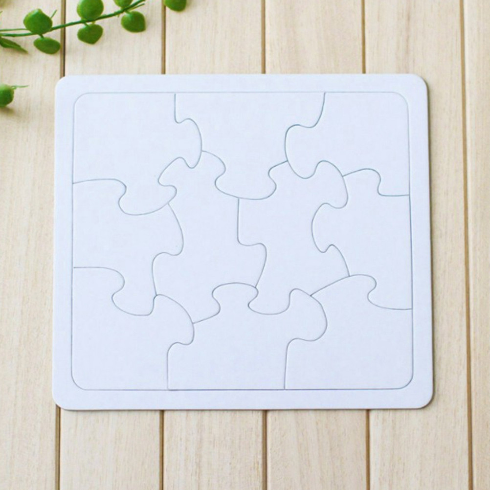 Puzzle Blank White - Set di 4 Puzzle Bianchi da