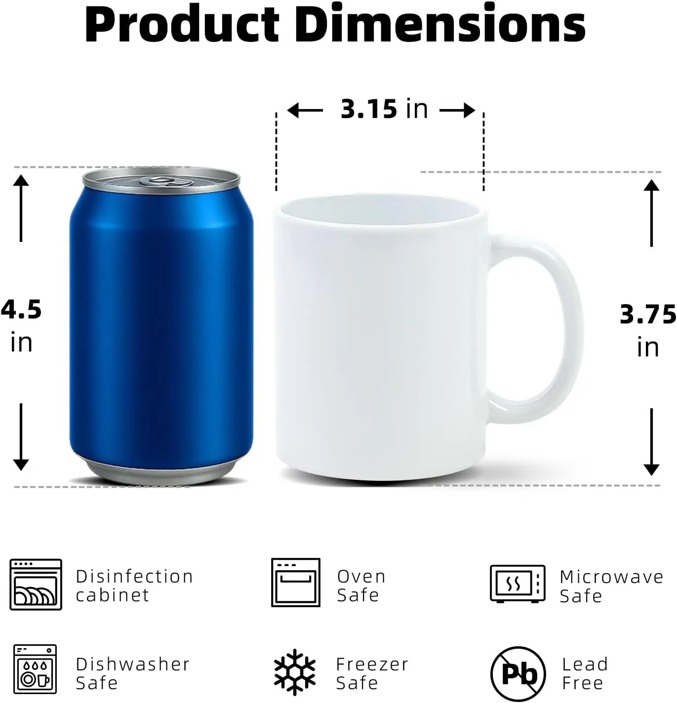 Tazze per Sublimazione 11 oz,  - Sublimation Mug White recensione e prezzo