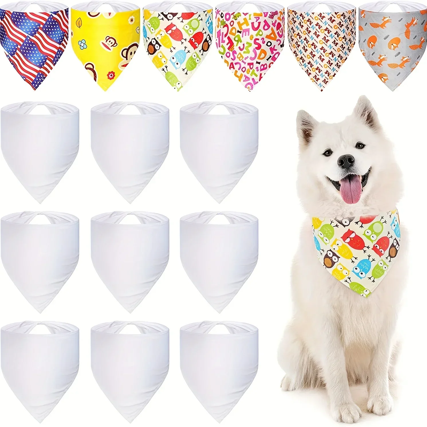 Bandane per cani bianche in po - Bandana Blank White recensione e prezzo