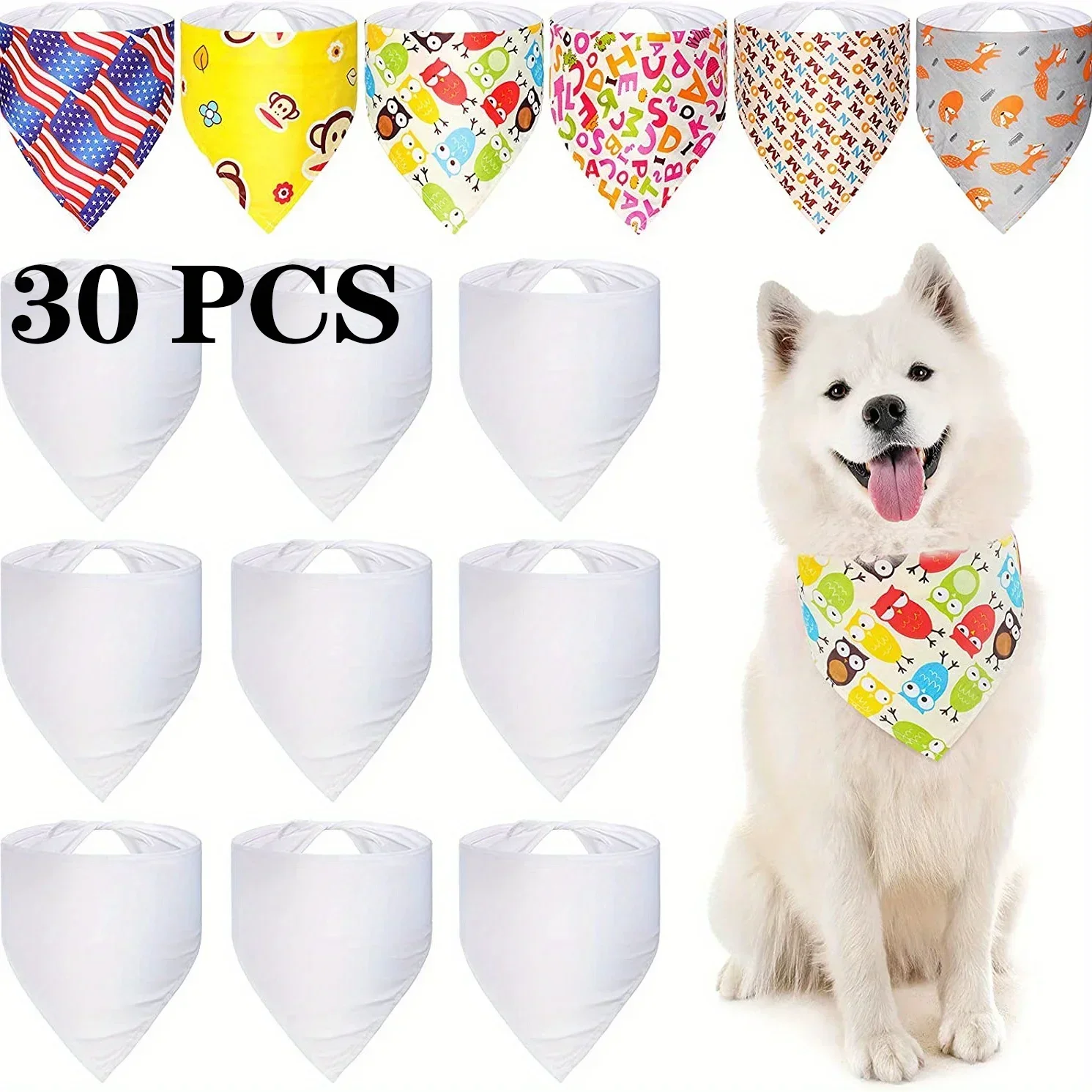 Bandane per cani bianche in po - Bandana Blank White recensione e prezzo