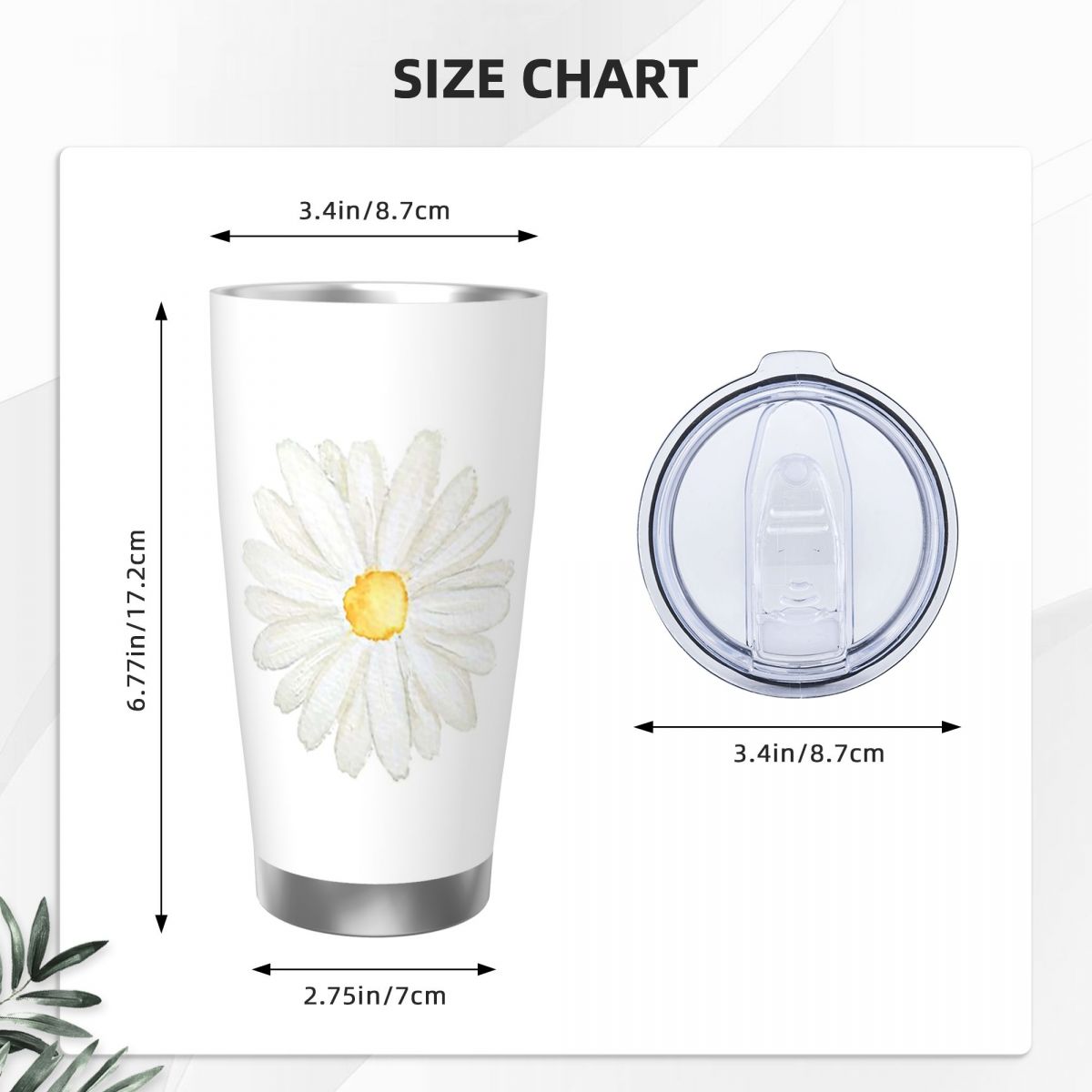 Bicchiere in acciaio inossidab - Tumbler 20Oz White recensione e prezzo