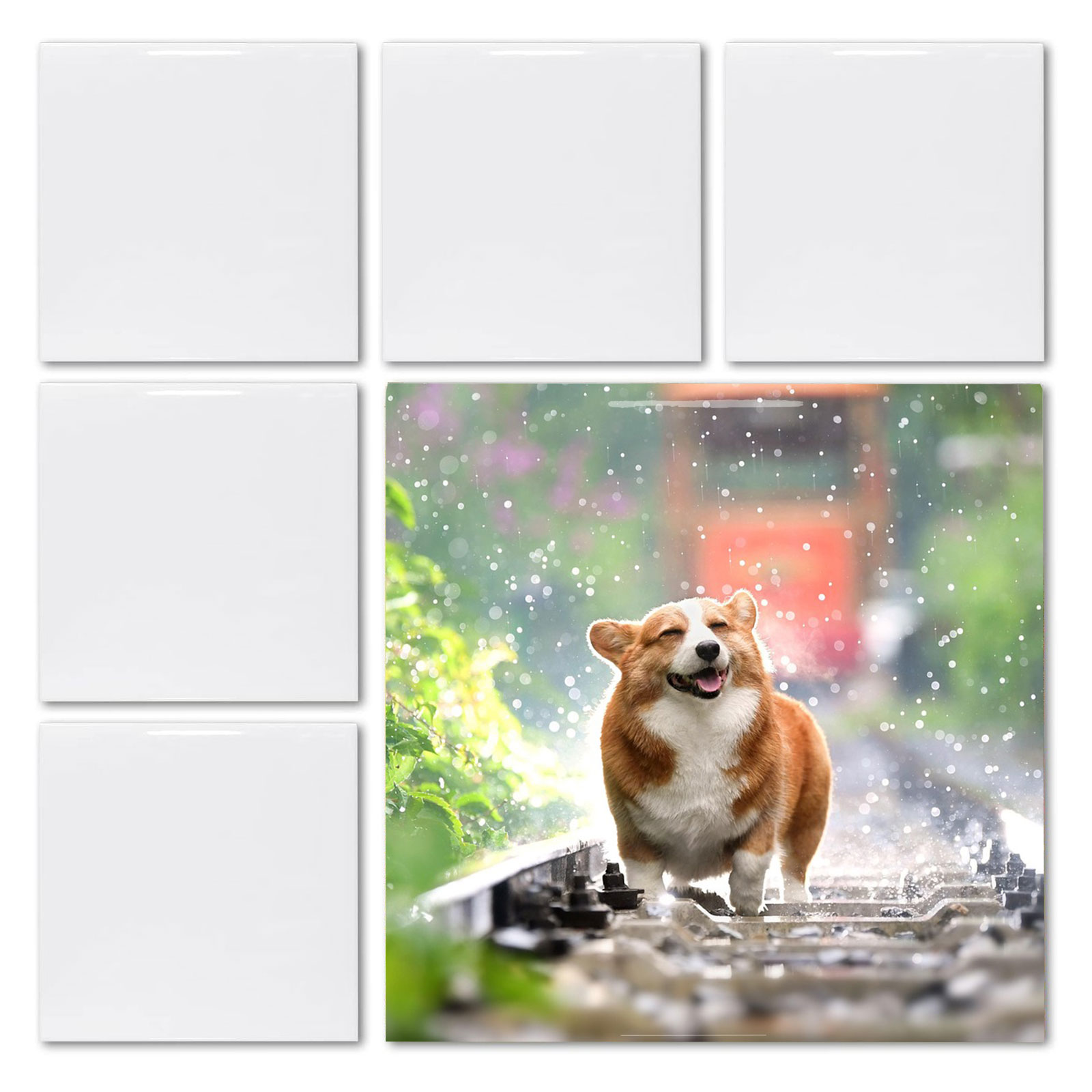 20 pz. Piastrelle Bianche Luci - Ceramic Tile Blank recensione e prezzo