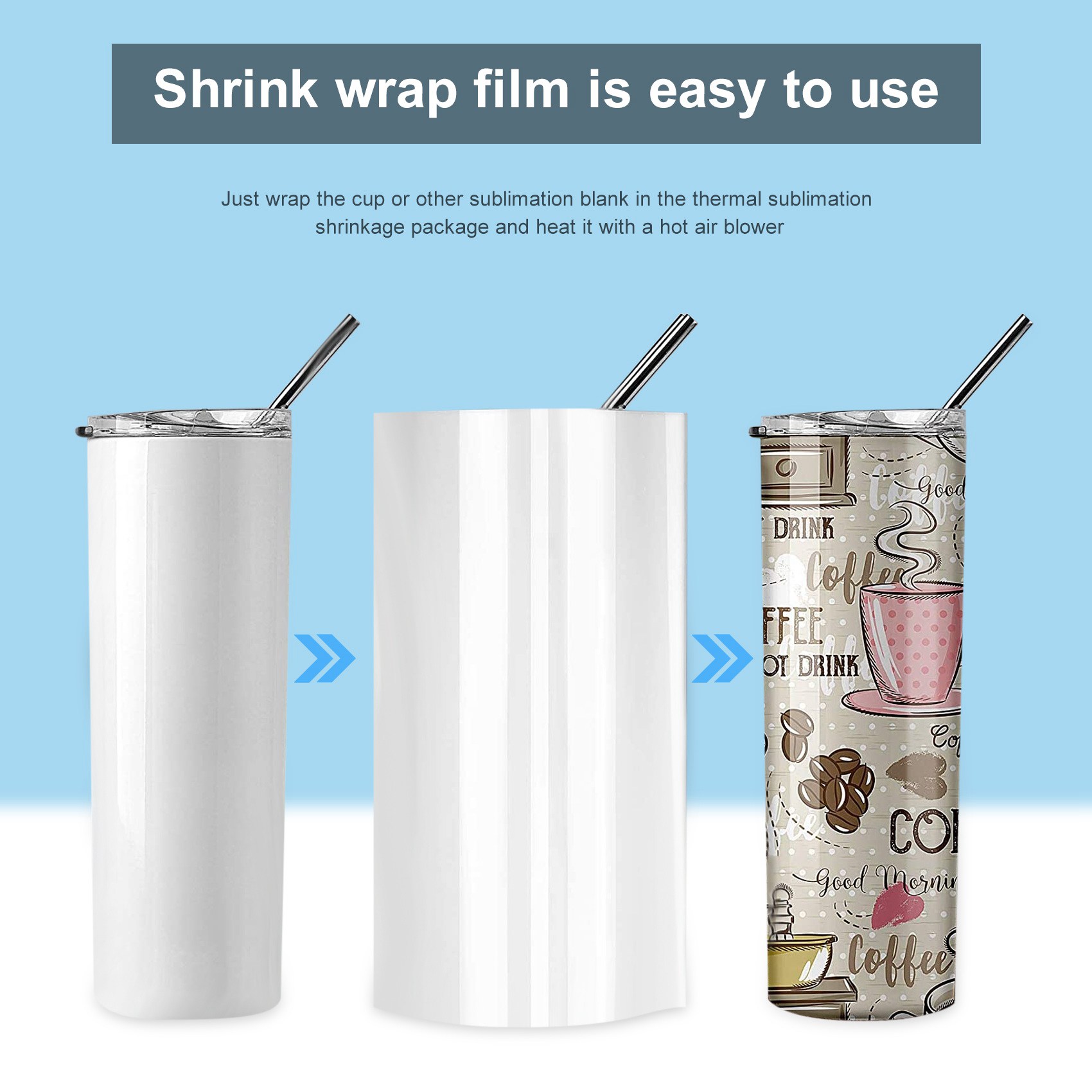 -FTGT 30 pezzi di pellicola te - Sublimation Mug White recensione e prezzo