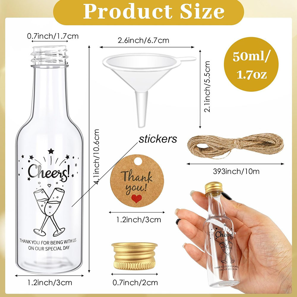 Confezione da 50 Mini Bottigli - Water Bottle Blank recensione e prezzo