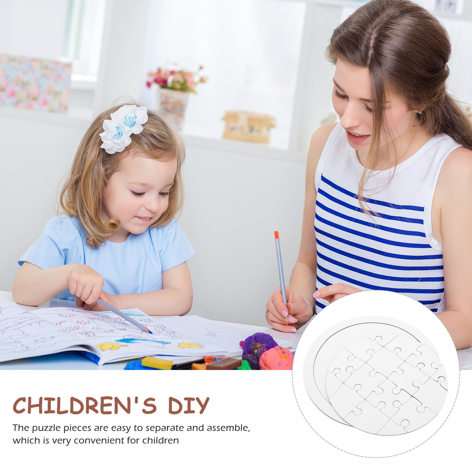 4 set di puzzle vuoti da color - Puzzle Blank White recensione e prezzo
