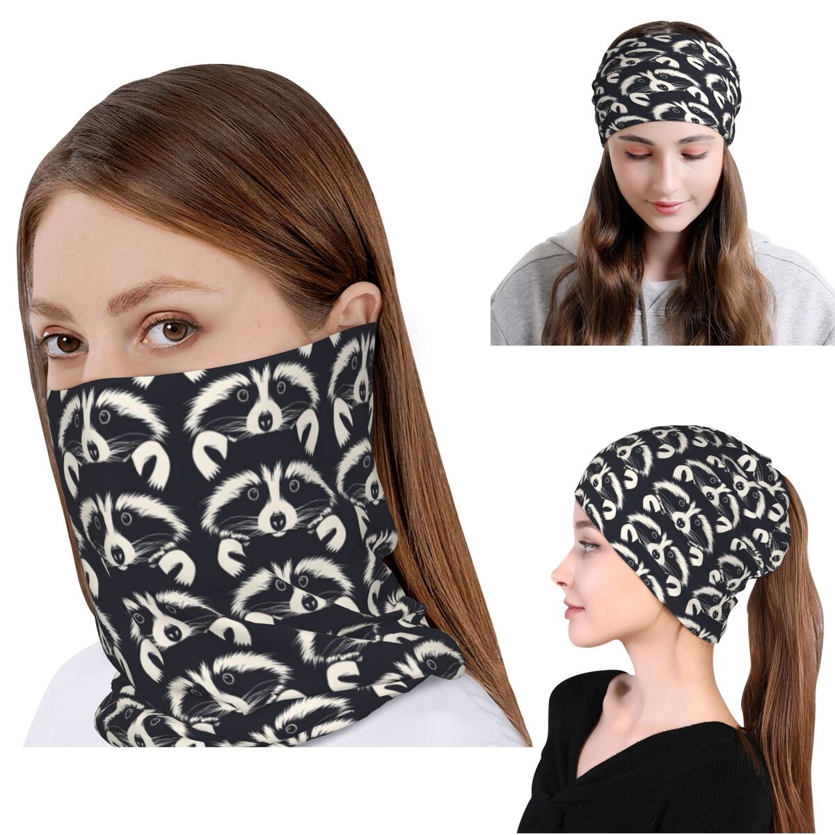 Bandana con motivo viso di pro - Bandana Blank White recensione e prezzo