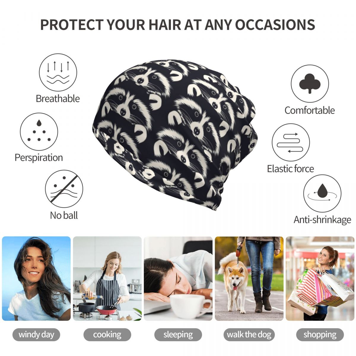 Bandana con motivo viso di pro - Bandana Blank White recensione e prezzo