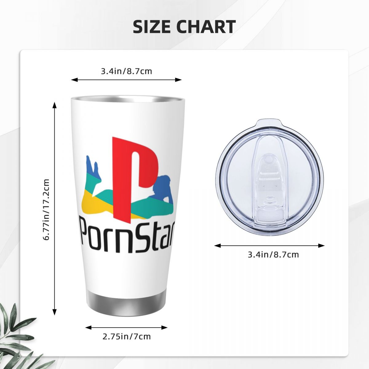 Ps Pron Star Bicchiere in acci - Tumbler 20Oz White recensione e prezzo