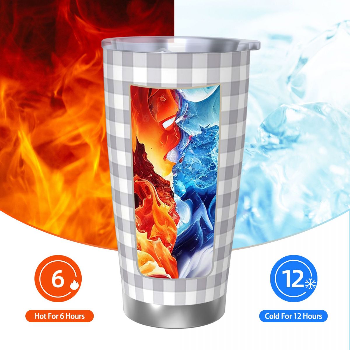 Bicchiere in acciaio inossidab - Tumbler 20Oz White recensione e prezzo