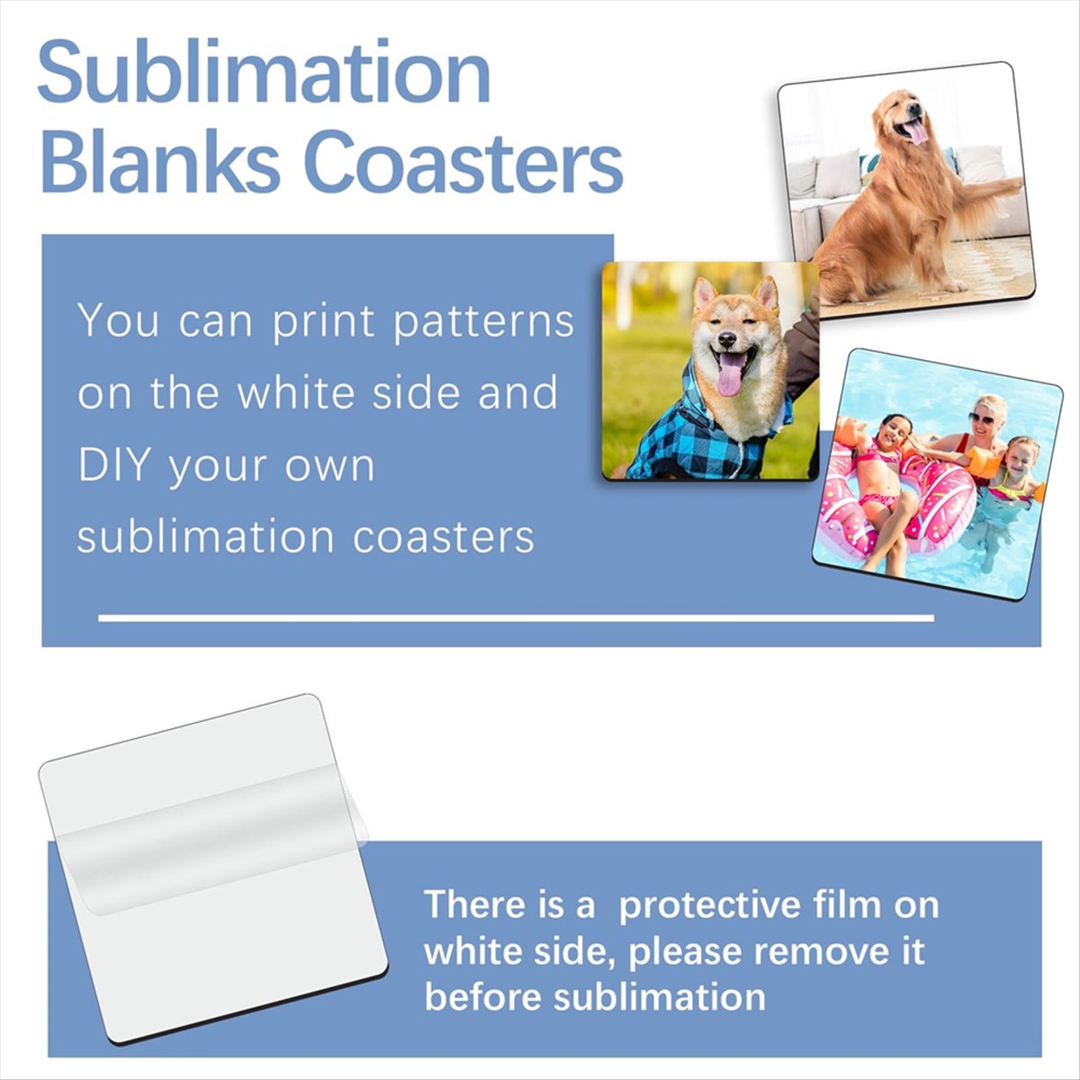 ABYA 30 Pezzi Sottobicchieri Q - Coaster Sublimation Blank recensione e prezzo