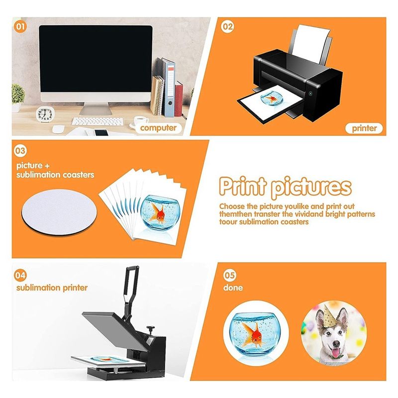 AB46-Sottobicchieri Vuoti per  - Coaster Sublimation Blank recensione e prezzo