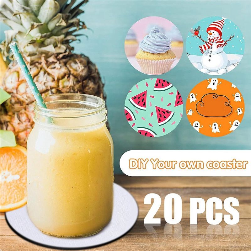 AB46-Sottobicchieri Vuoti per  - Coaster Sublimation Blank recensione e prezzo