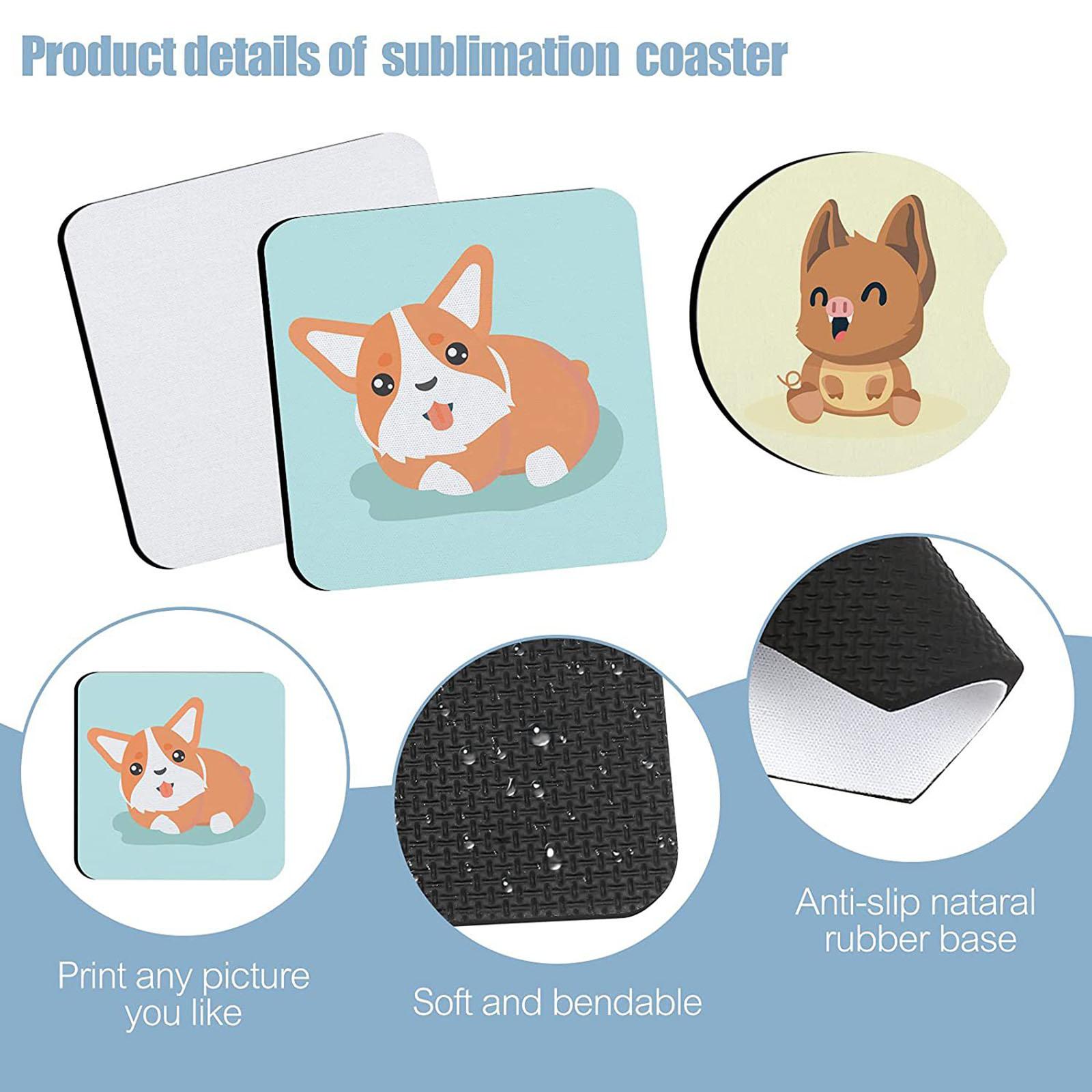 40 Sottobicchieri per Tazze pe - Coaster Sublimation Blank recensione e prezzo