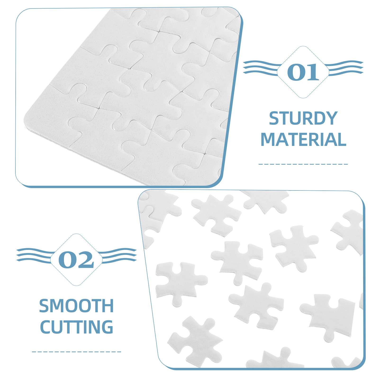 4 Fogli di Puzzle Bianchi Crea - Puzzle Blank White recensione e prezzo