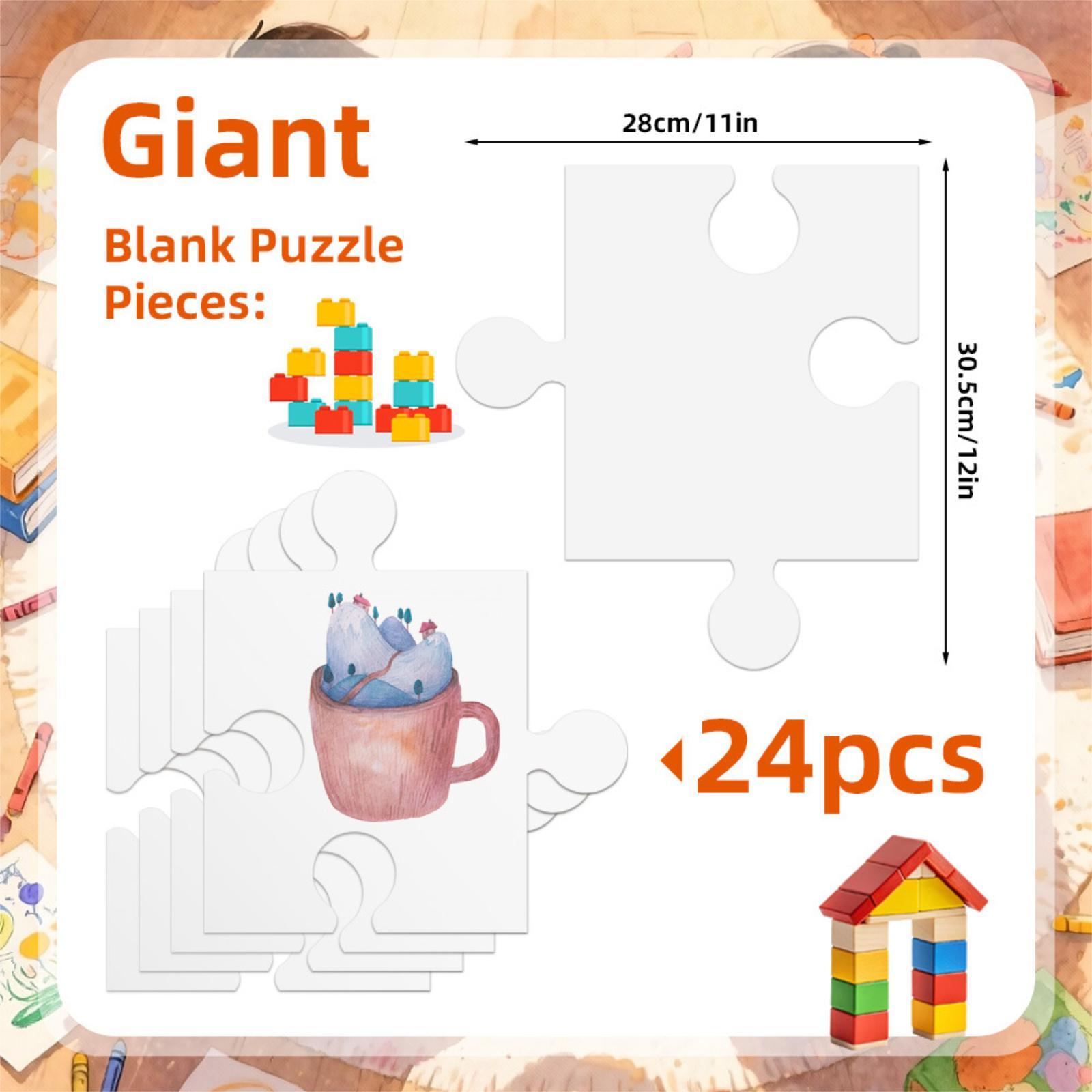 24 Pezzi Puzzle Bianchi in Car - Puzzle Blank White recensione e prezzo