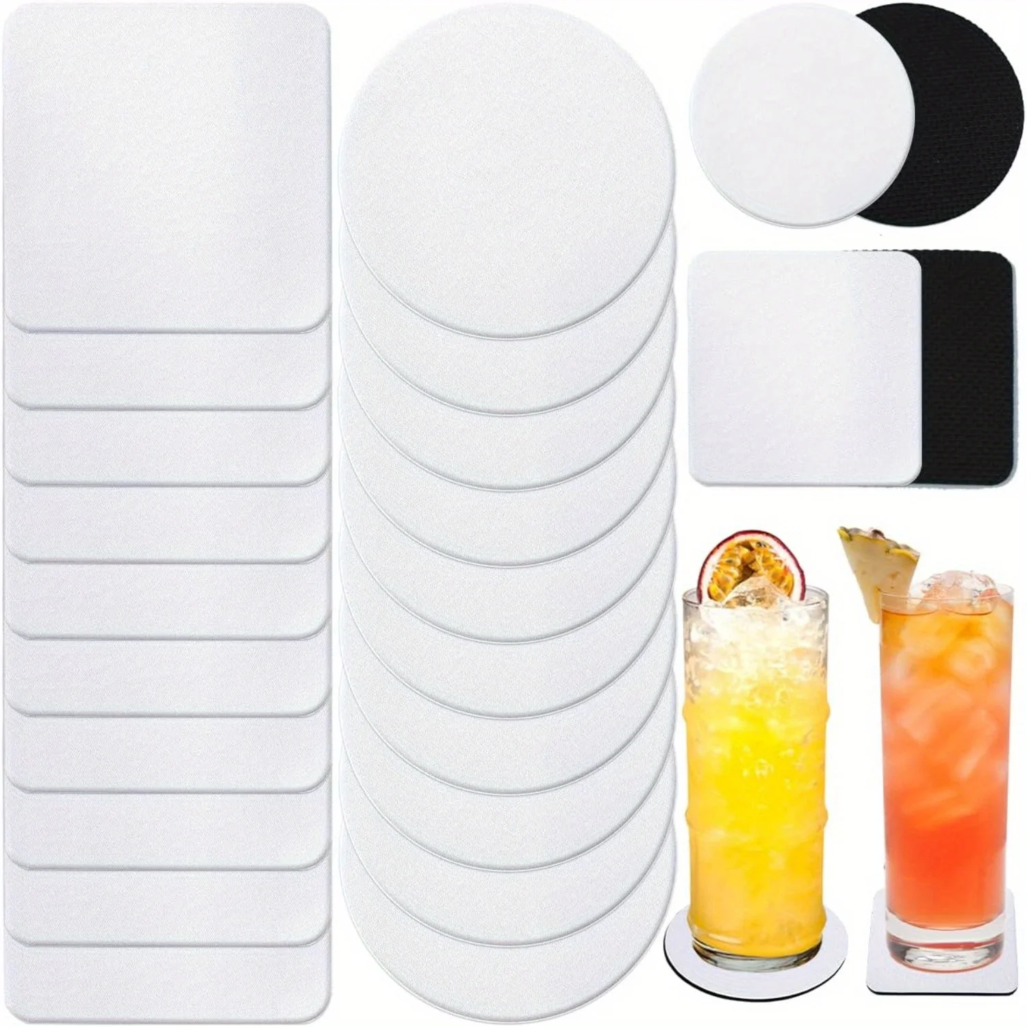 30/50 pezzi grezzi per sottobi - Coaster Sublimation Blank recensione e prezzo