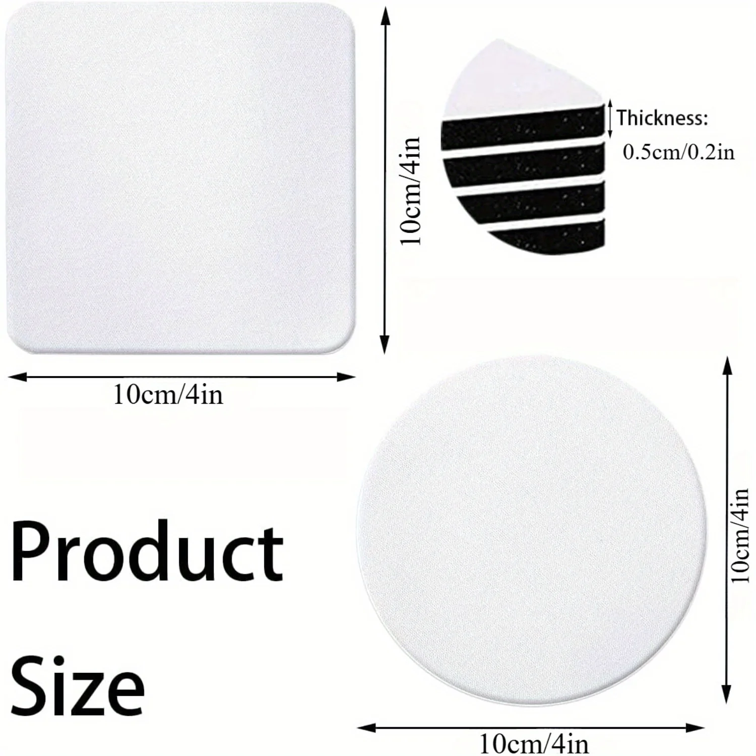 30/50 pezzi grezzi per sottobi - Coaster Sublimation Blank recensione e prezzo