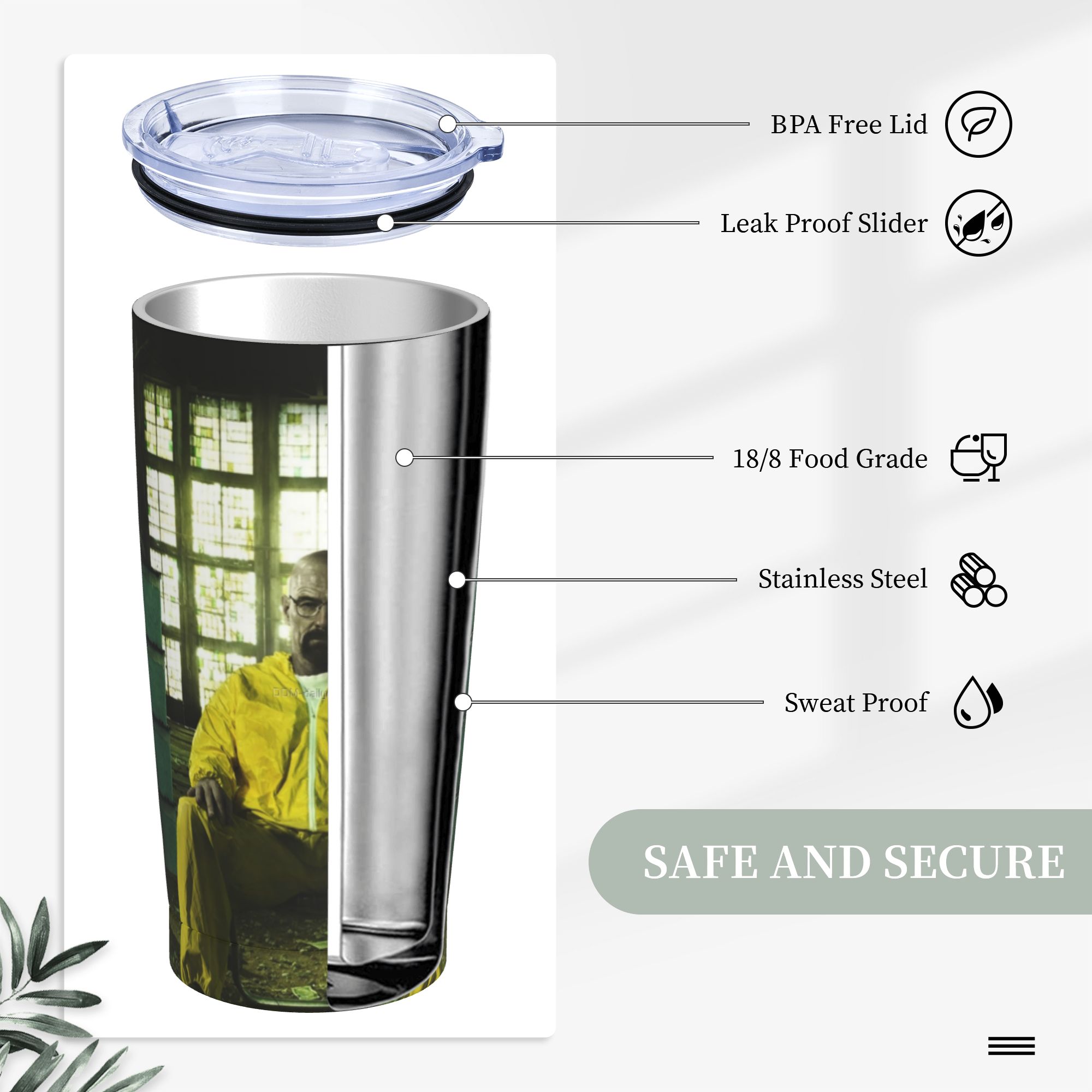 Tumbler Breaking Bad Walter Wh - Tumbler 20Oz White recensione e prezzo