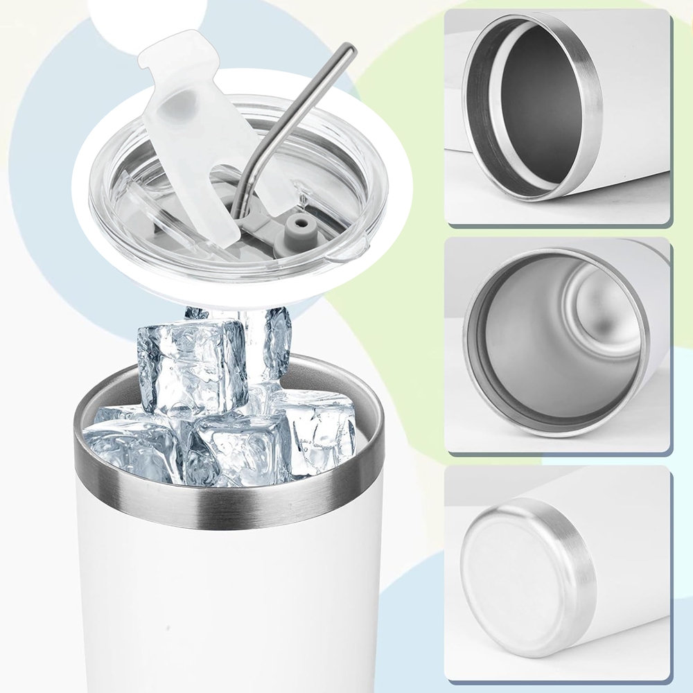 Tazza Termica da 20oz con Cope - Tumbler 20Oz White recensione e prezzo