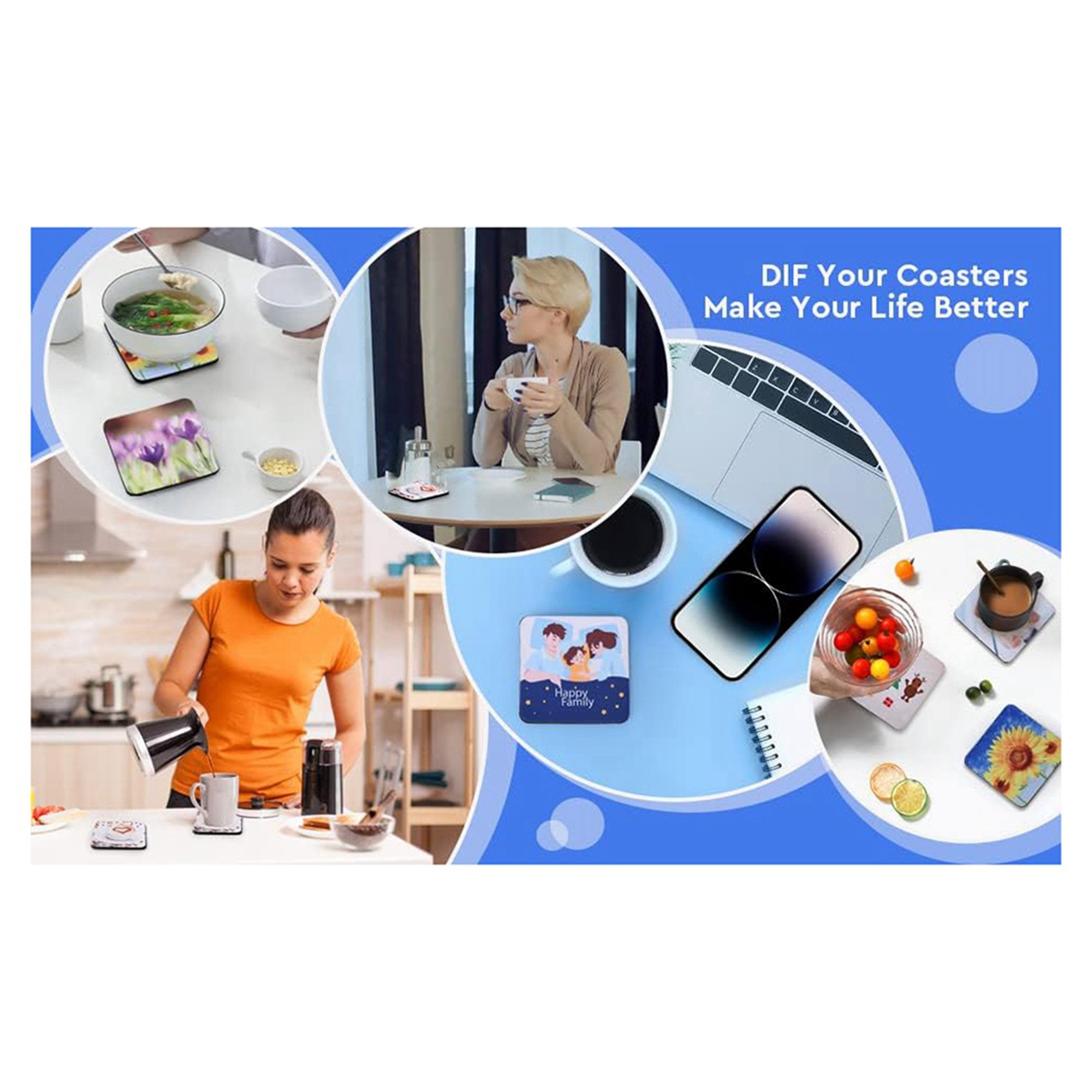 F-F 40 Sottobicchieri Quadrati - Coaster Sublimation Blank recensione e prezzo