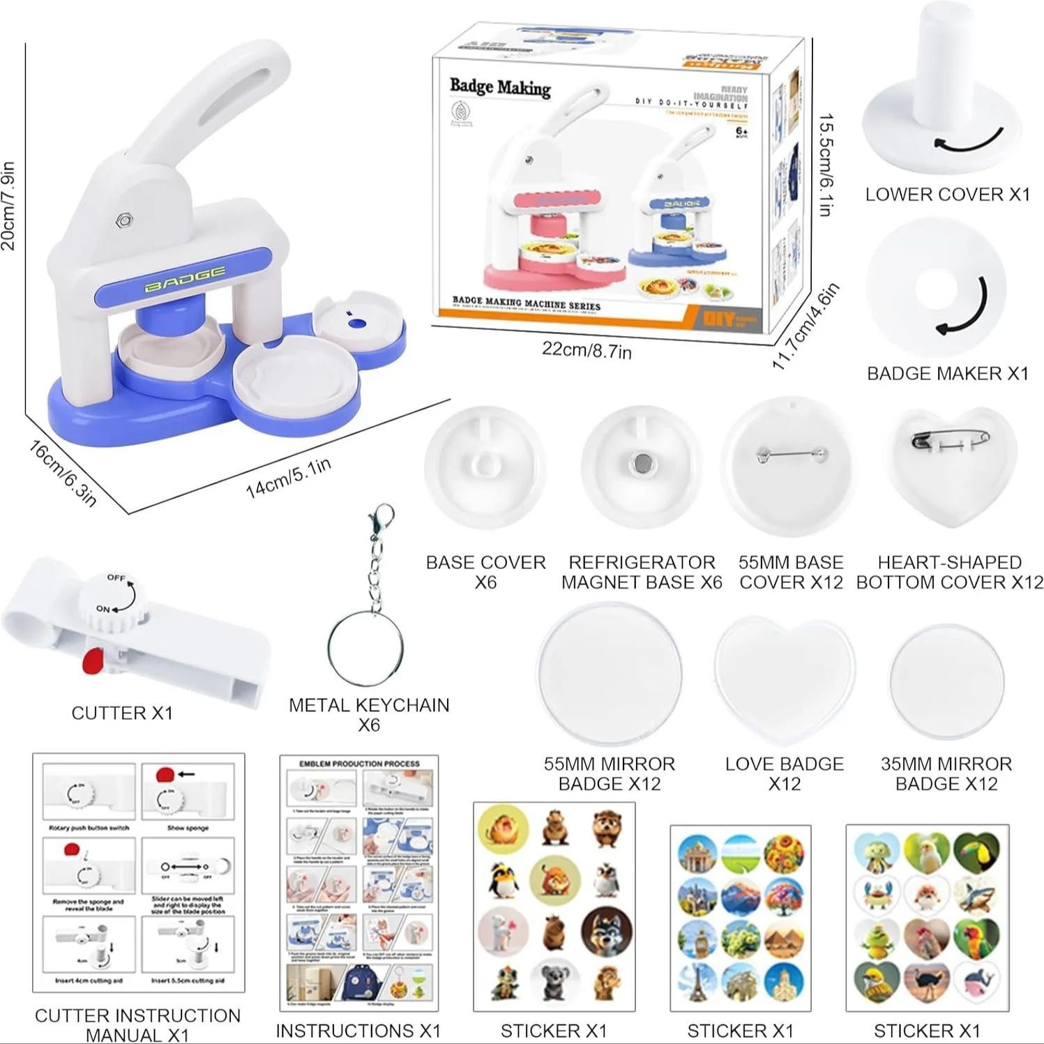 Macchina per Creare Badge Fai- - Button Badge Blank recensione e prezzo